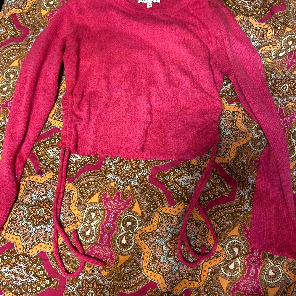 Long sleeve crop top